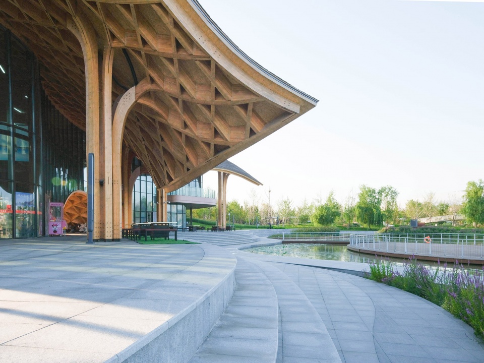 lakeside restaurant at silk road in dingzhou by sup