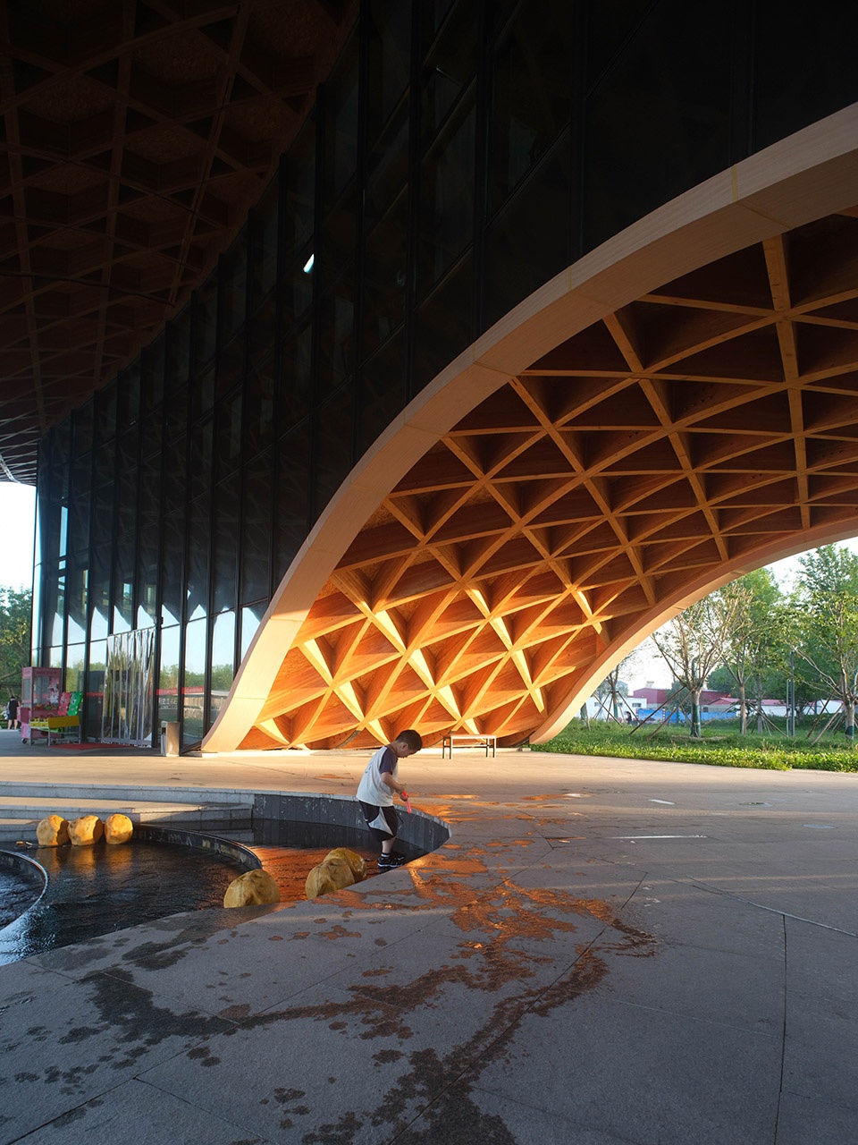 lakeside restaurant at silk road in dingzhou by sup