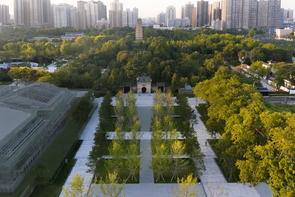 redevelopment of the small wild goose pagoda historical district china by aecom