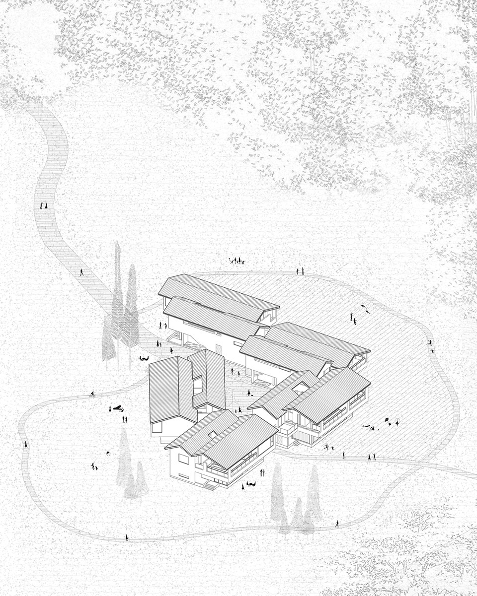 chengdu rive droite swanlake villa by wearch