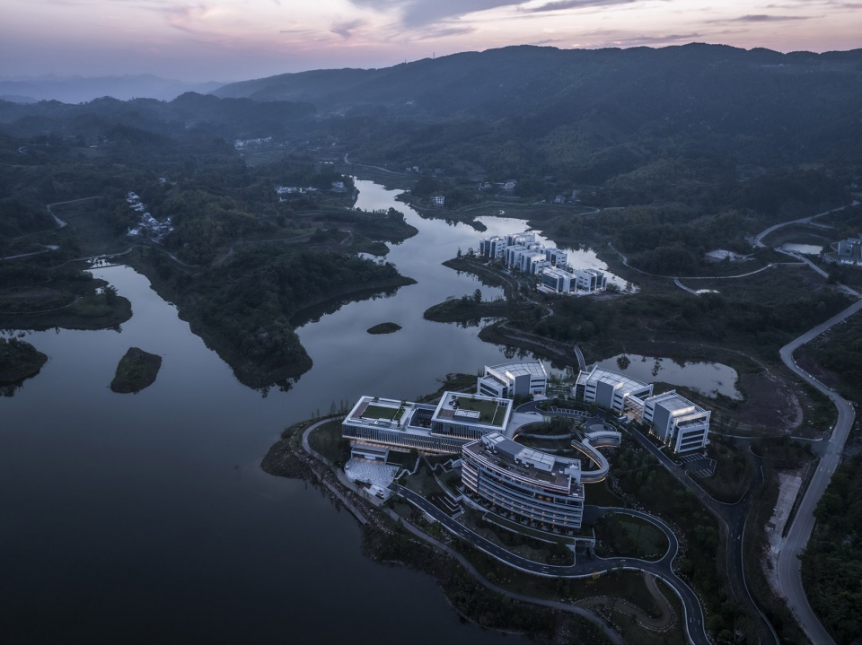 huigu lake innovation town by dushe architectural design