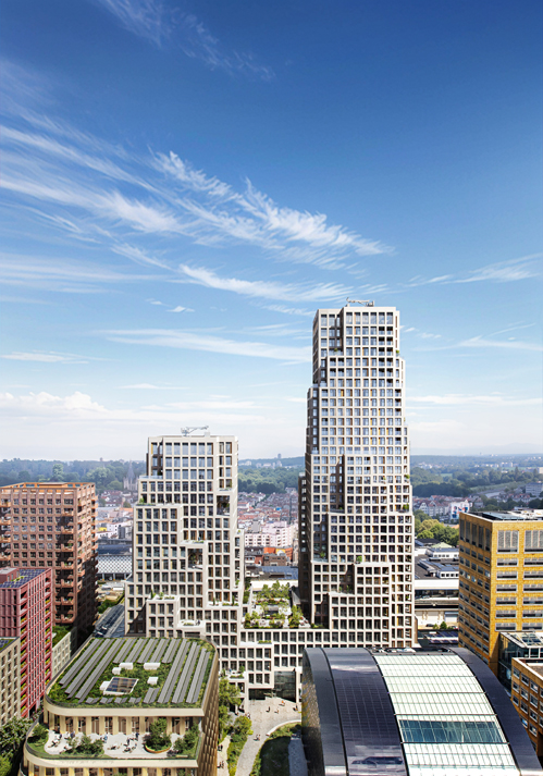 tour taxis dual tower by mvrdv