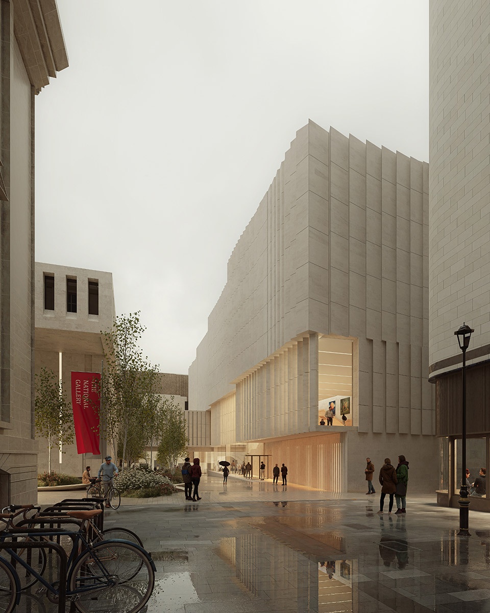 uk national gallery new wing by kengo kuma