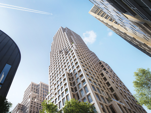 tour taxis dual tower by mvrdv