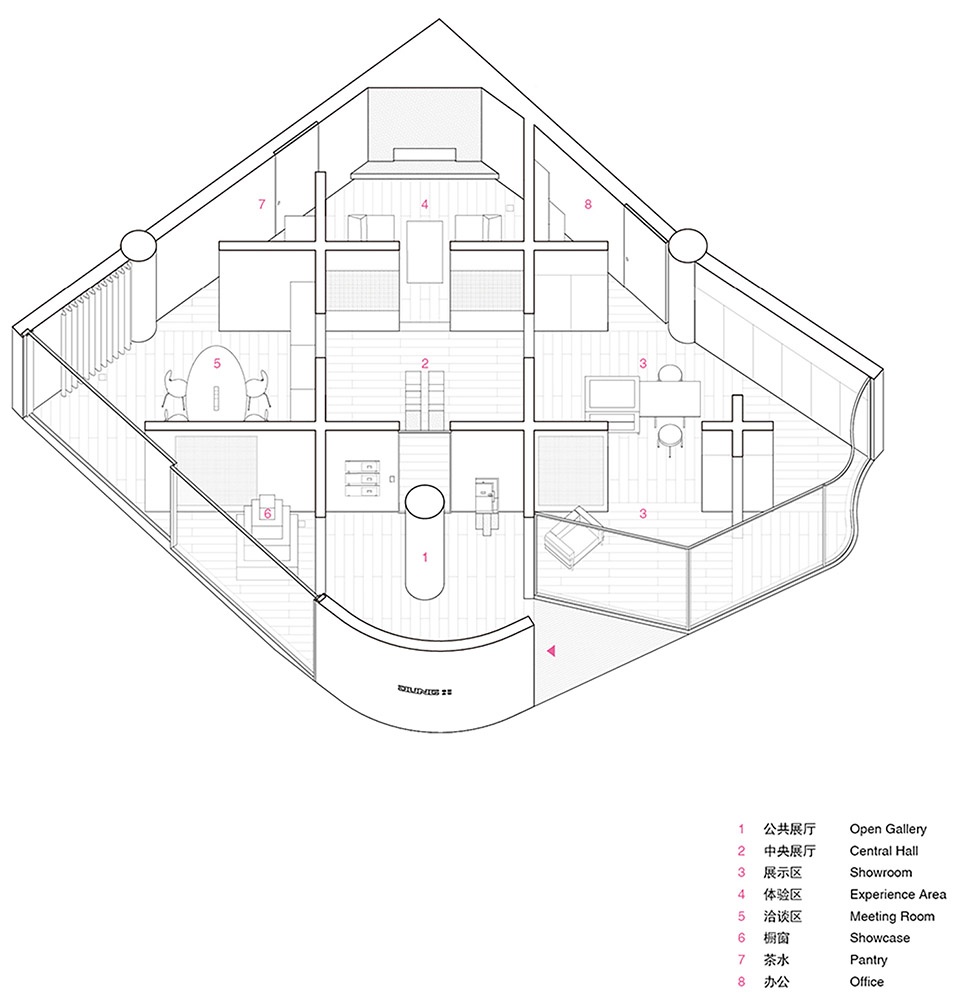 jung shanghai showroom by atelier mearc