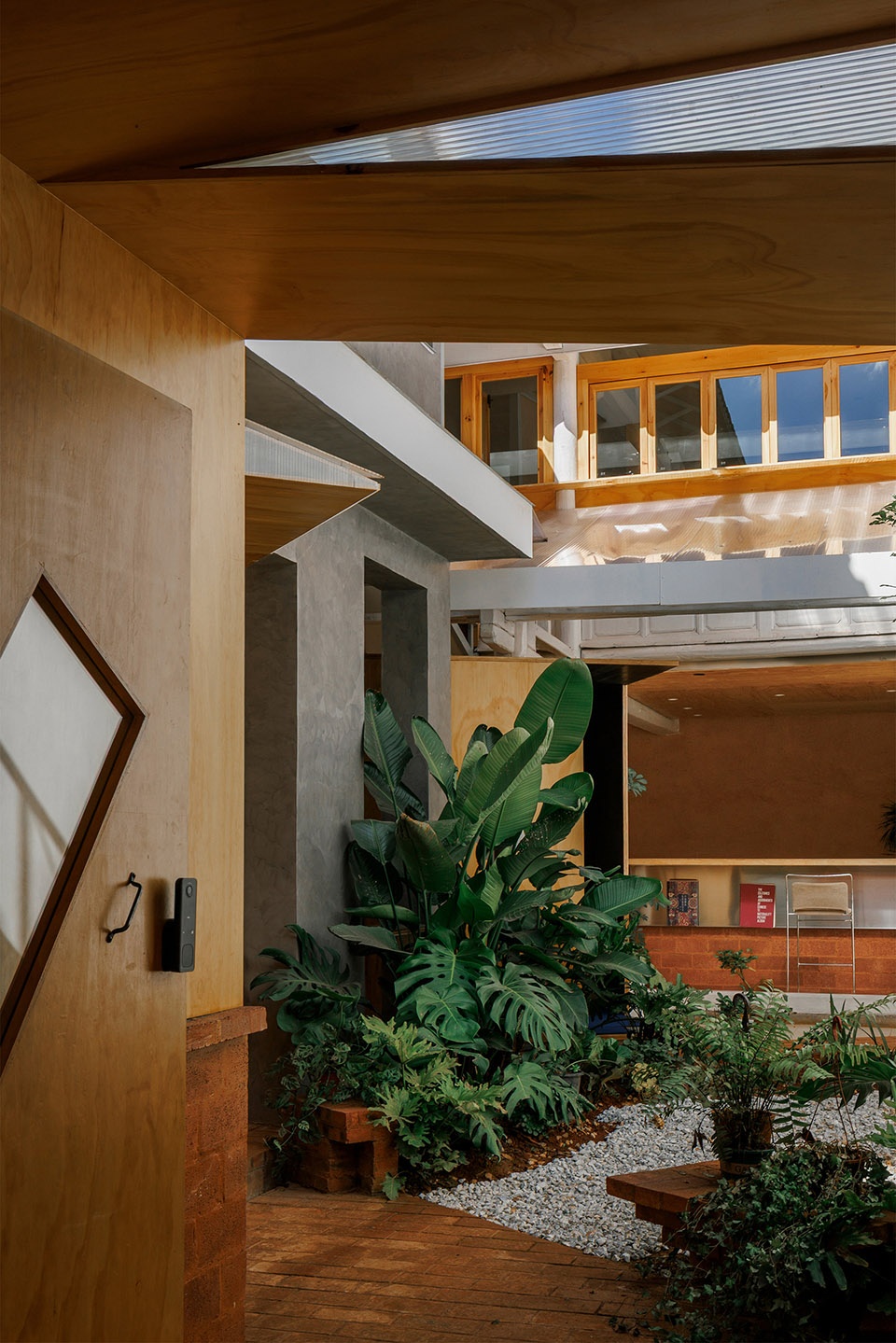 vigorous blooms courtyard by edge architects