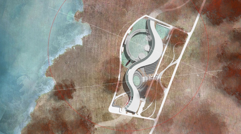 qingdao tangdao bay art center by oi architects
