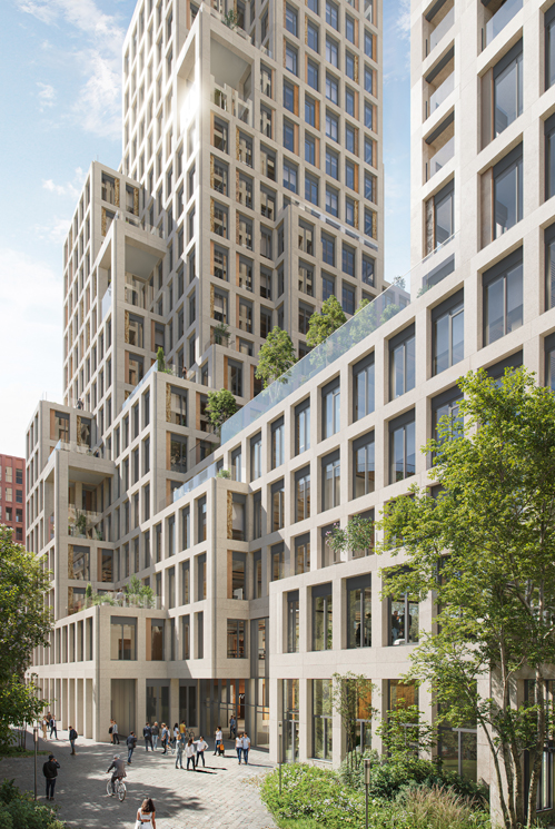 tour taxis dual tower by mvrdv