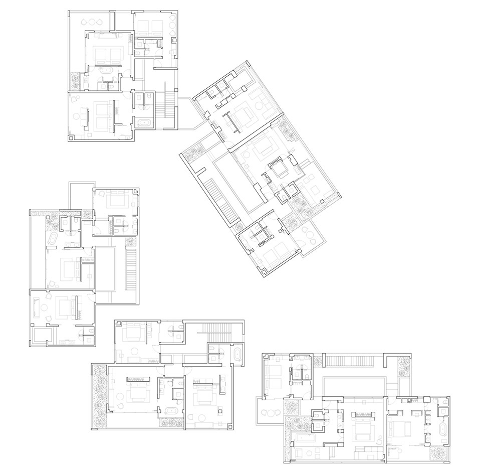chengdu rive droite swanlake villa by wearch