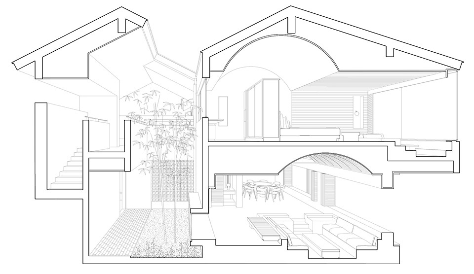 chengdu rive droite swanlake villa by wearch