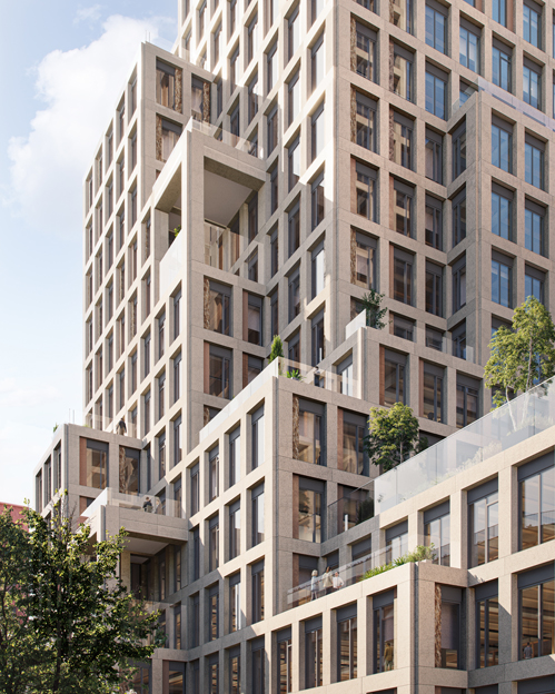 tour taxis dual tower by mvrdv