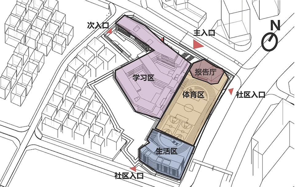 Design of Shenzhen Longhua Foreign Languages School