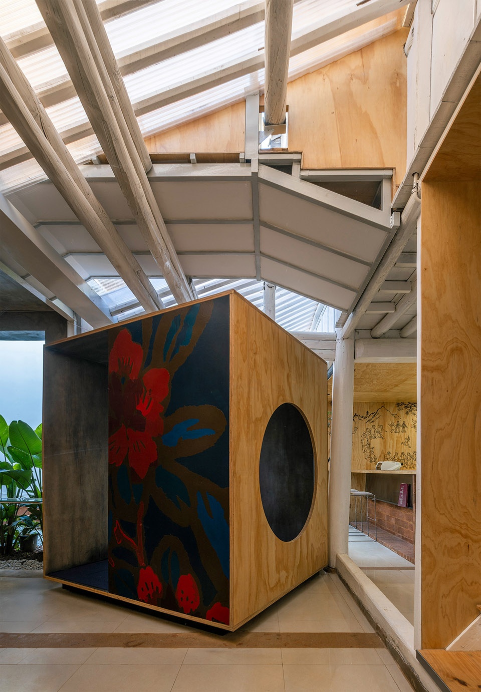 vigorous blooms courtyard by edge architects