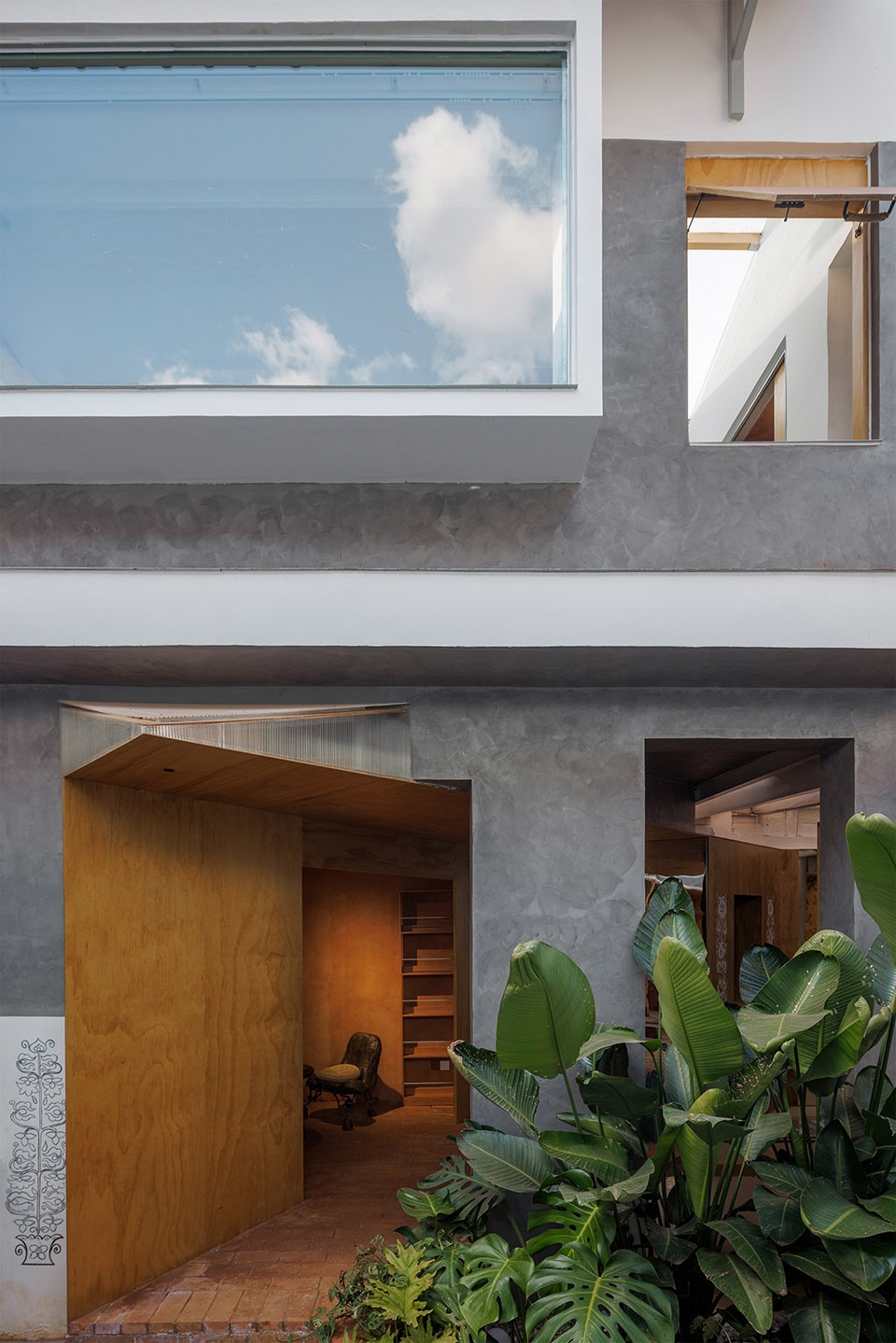 vigorous blooms courtyard by edge architects