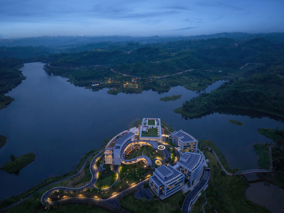 huigu lake innovation town by dushe architectural design