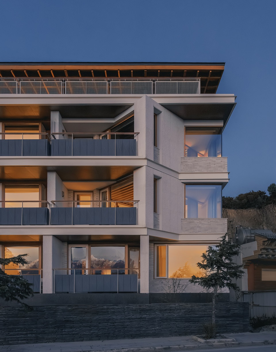 kawagebo snow mountain hotel by moguang studio