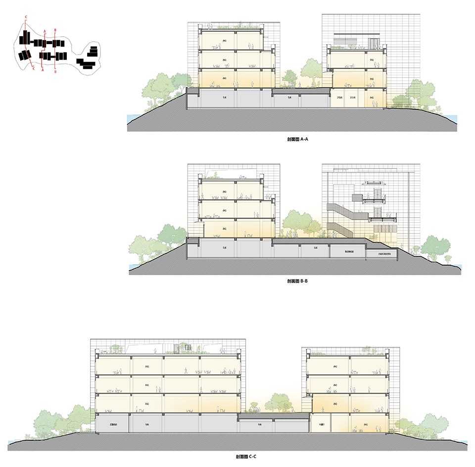 huigu lake innovation town by dushe architectural design