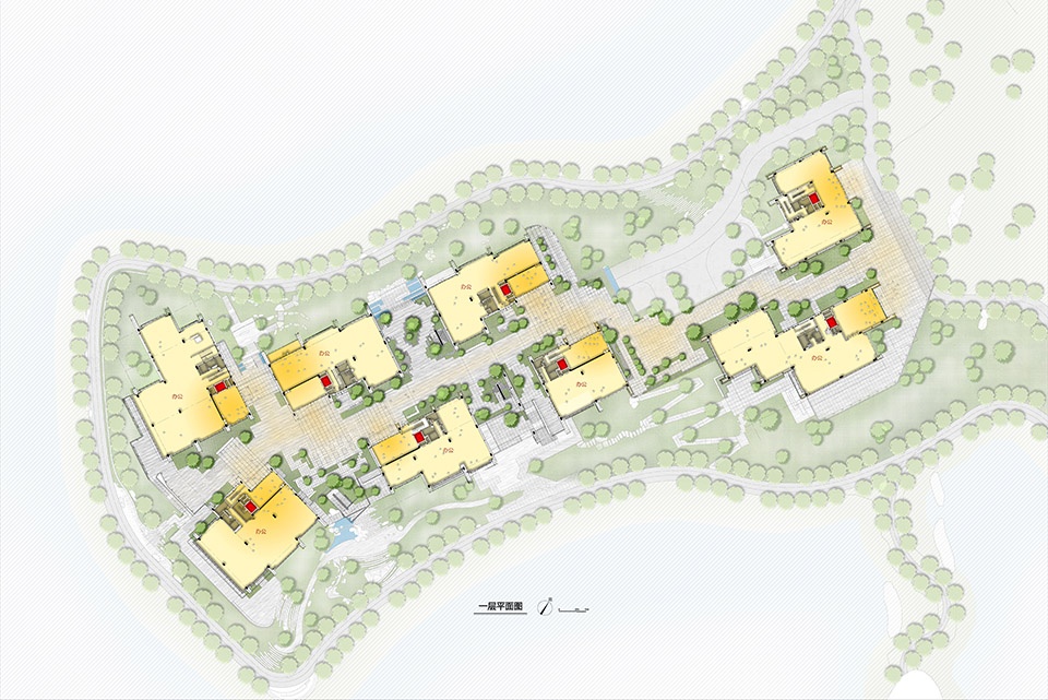 huigu lake innovation town by dushe architectural design