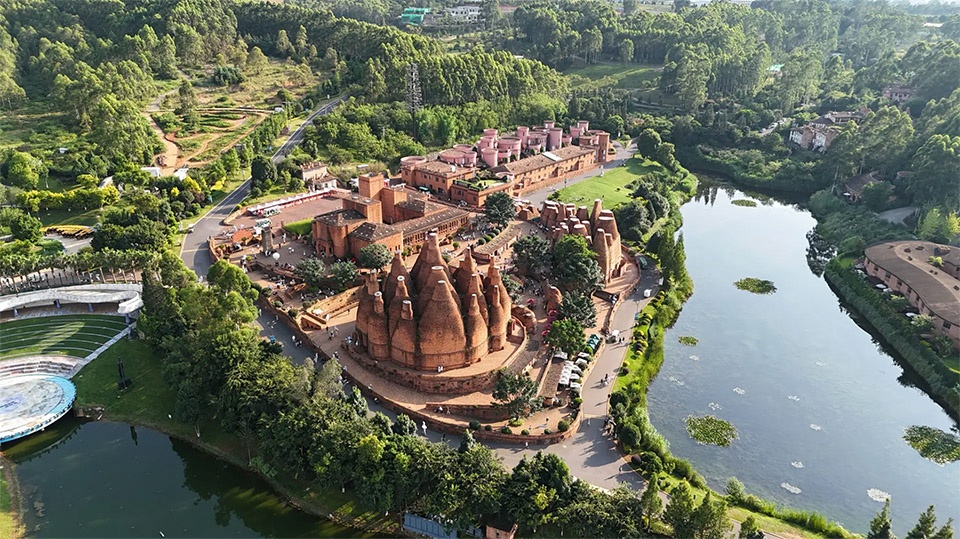 red valley dwellings by fanhao meng line