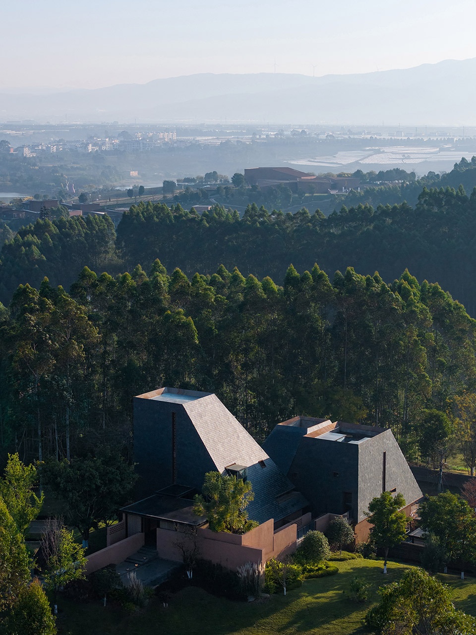 red valley dwellings by fanhao meng line