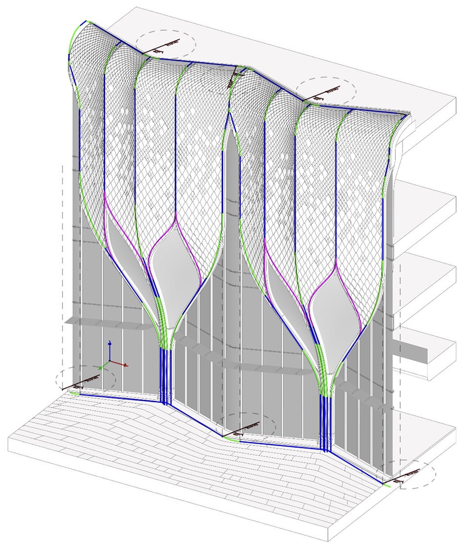 the park k11 facade design by lead