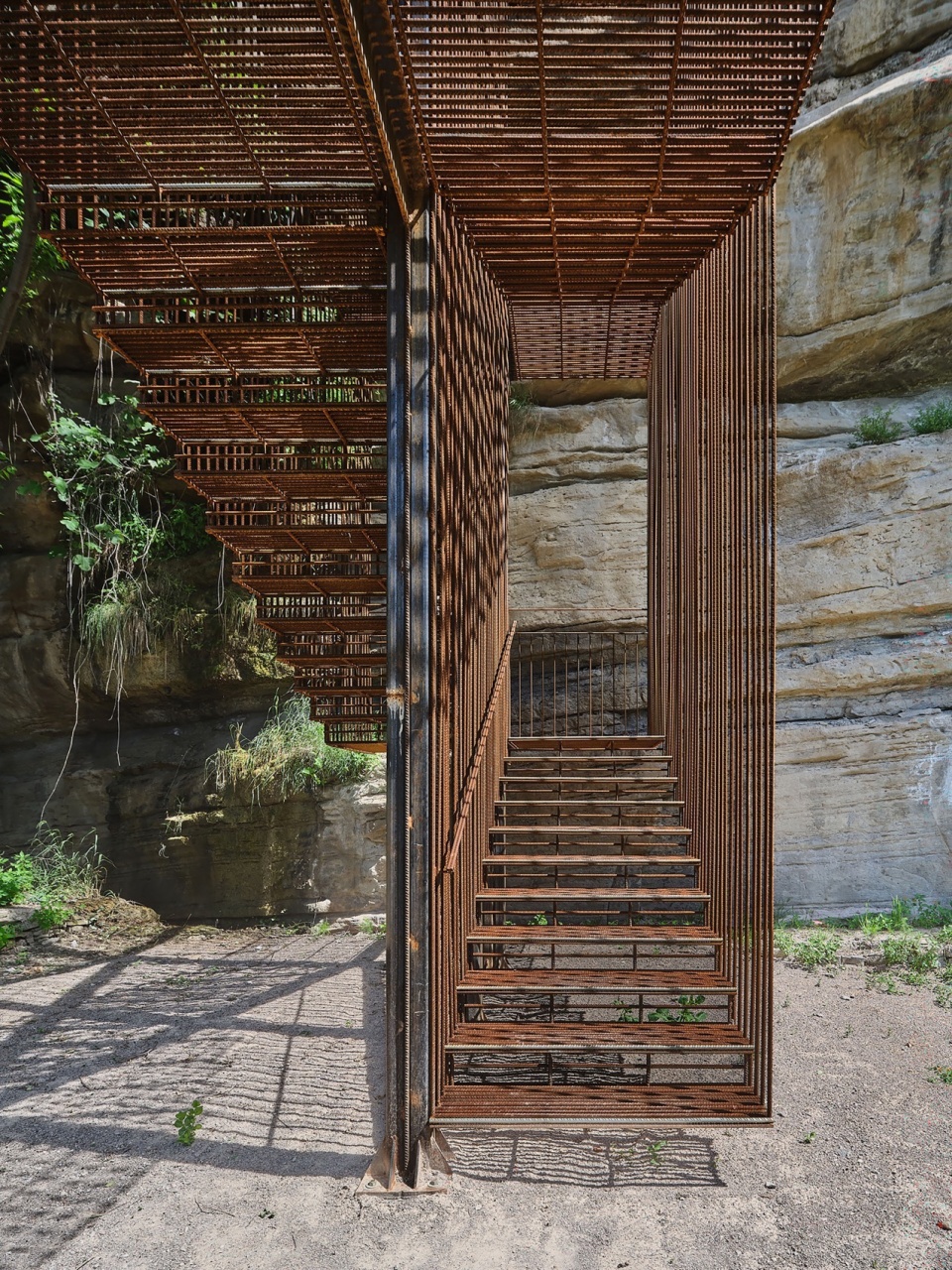 Landscape staircase in la Vall del Paradis by Comas Pont arquitectes