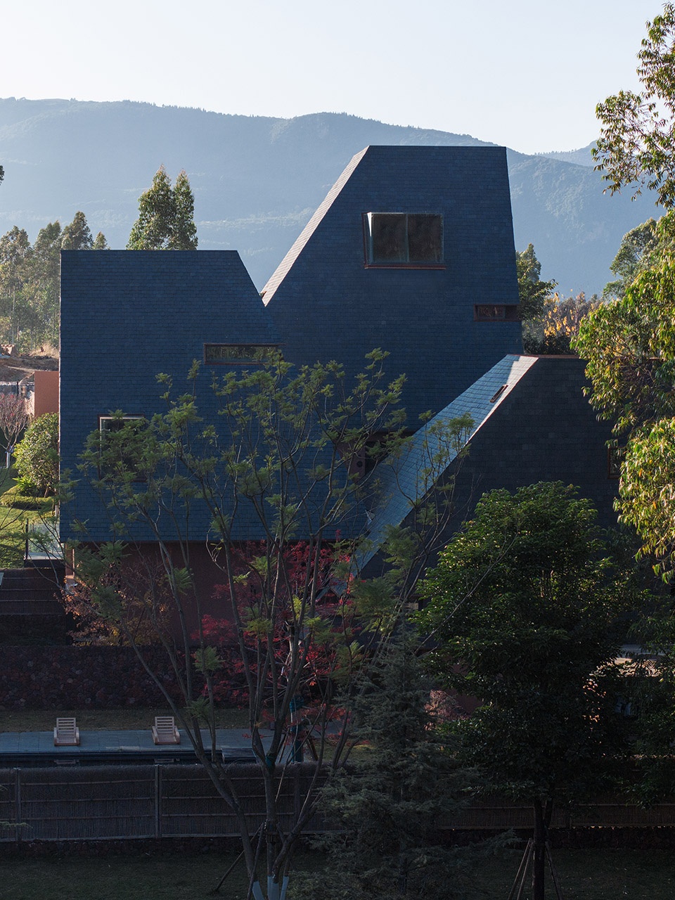 red valley dwellings by fanhao meng line