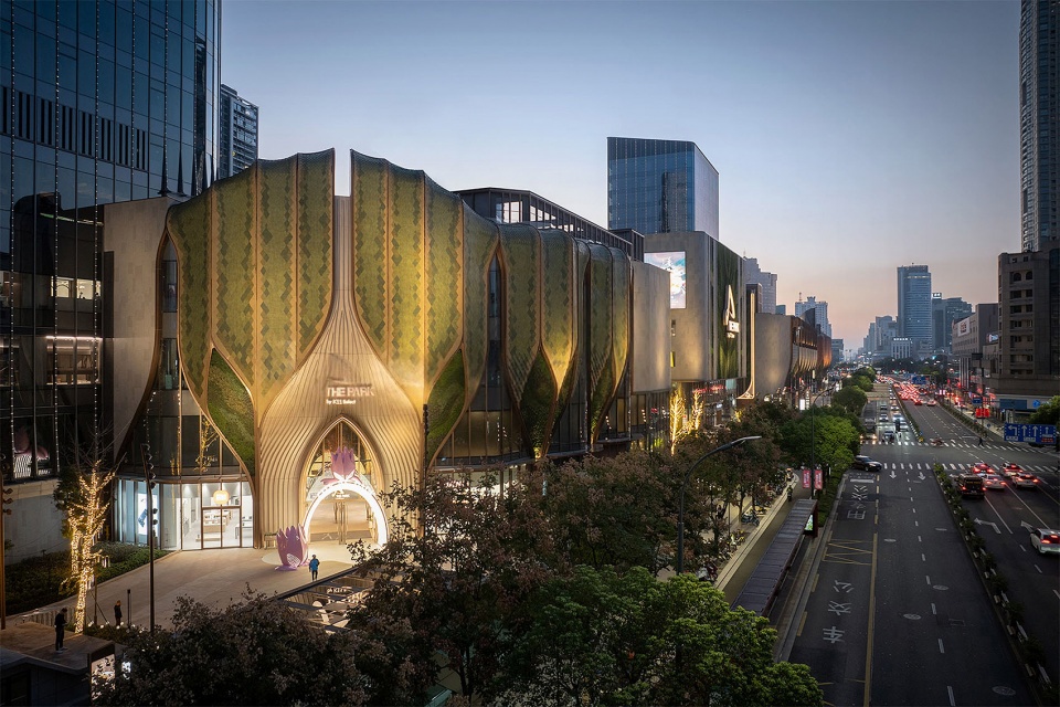 the park k11 facade design by lead