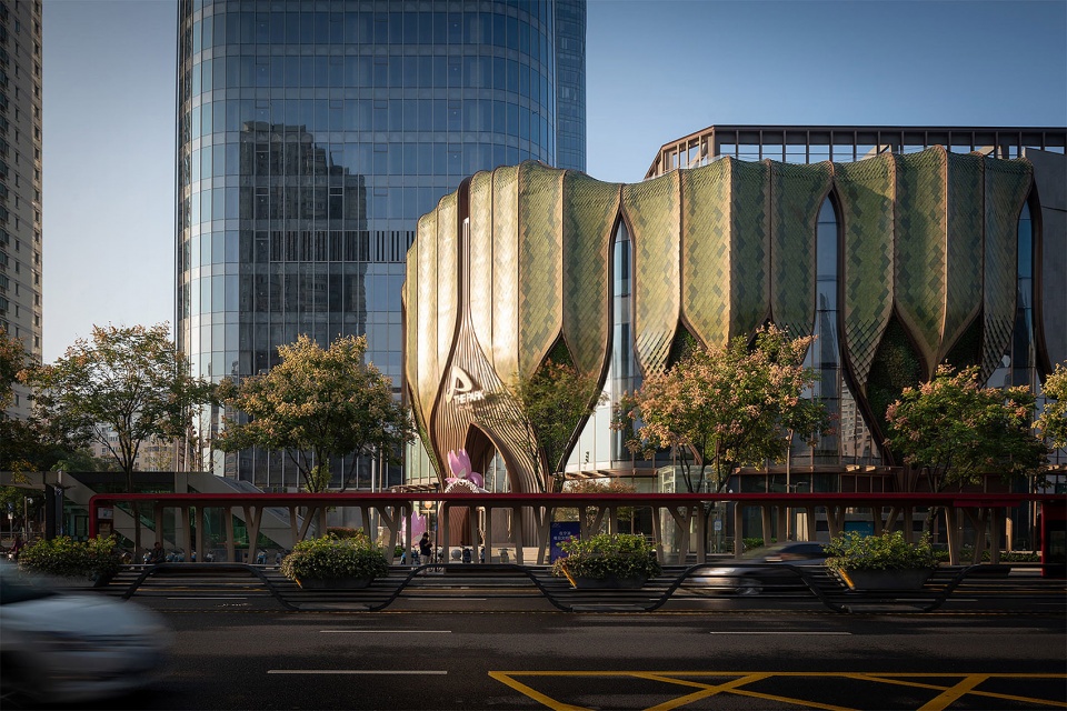 the park k11 facade design by lead
