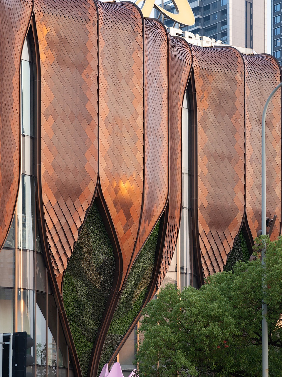 the park k11 facade design by lead