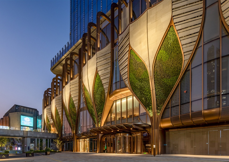 the park k11 facade design by lead