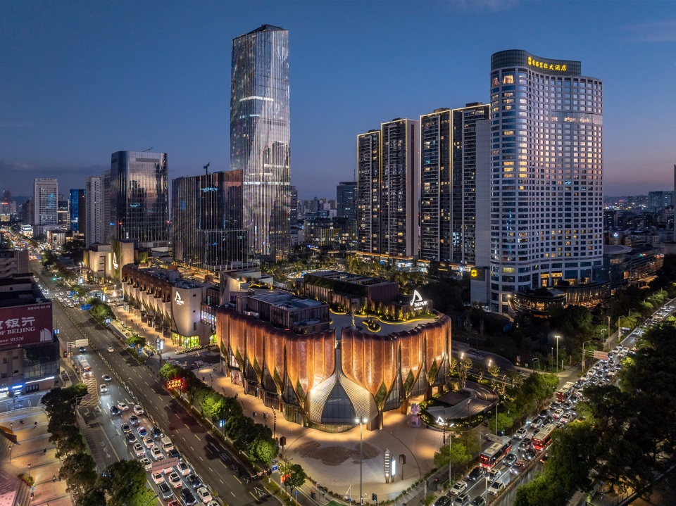 the park k11 facade design by lead