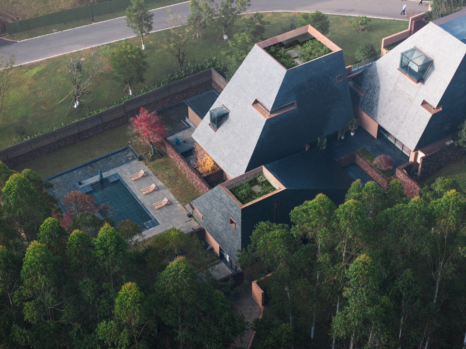 red valley dwellings by fanhao meng line