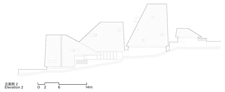 red valley dwellings by fanhao meng line