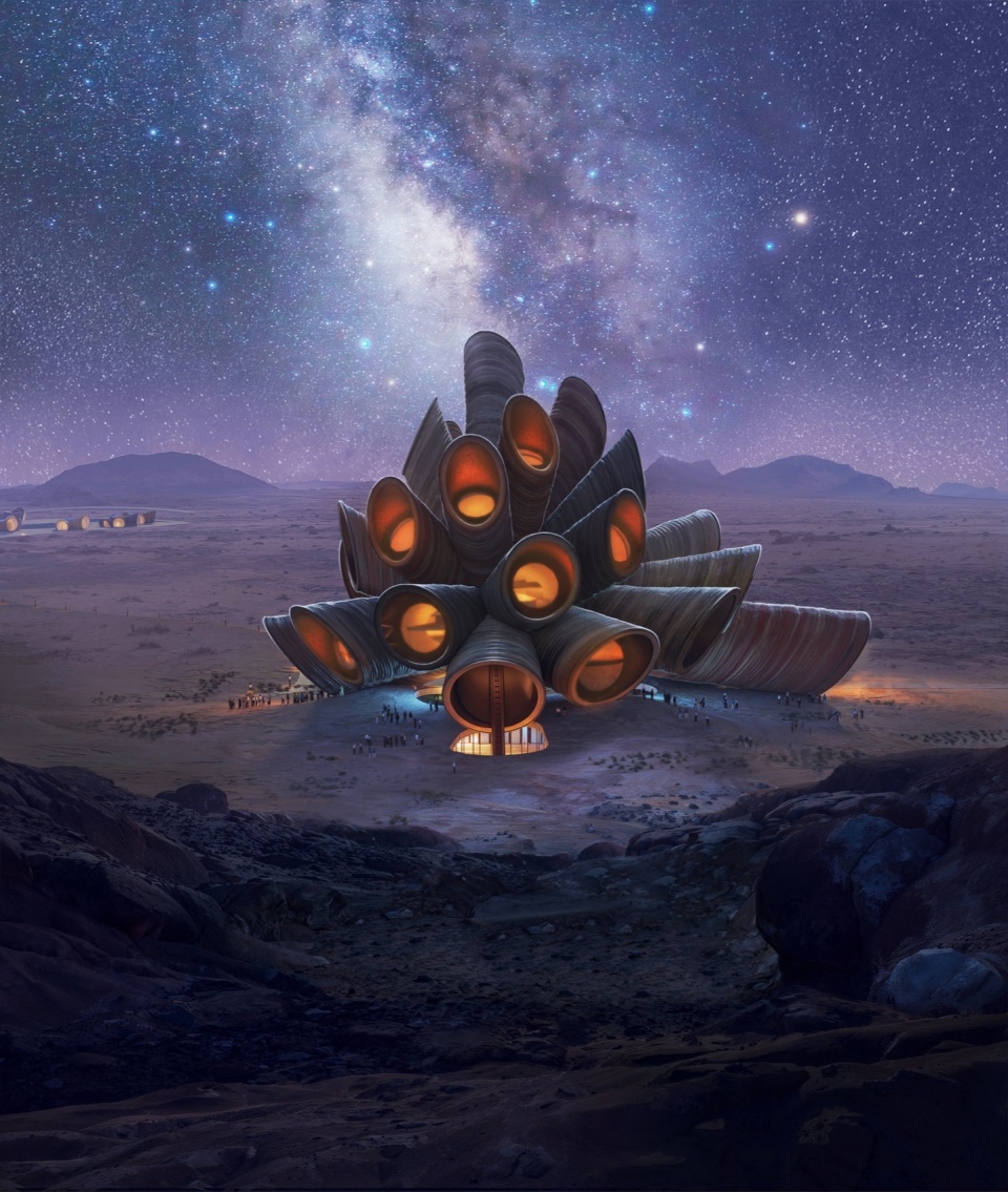 Heatherwick Studio reveals design for astrotourism visitor centre and masterplan