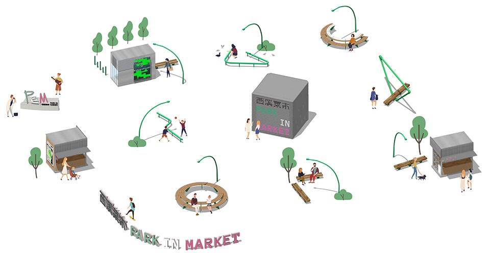 park in market by office canopy of architecture ocoa