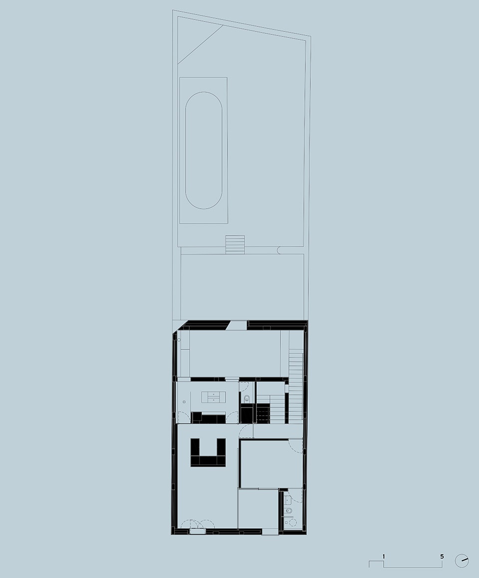 blue house by extrastudio