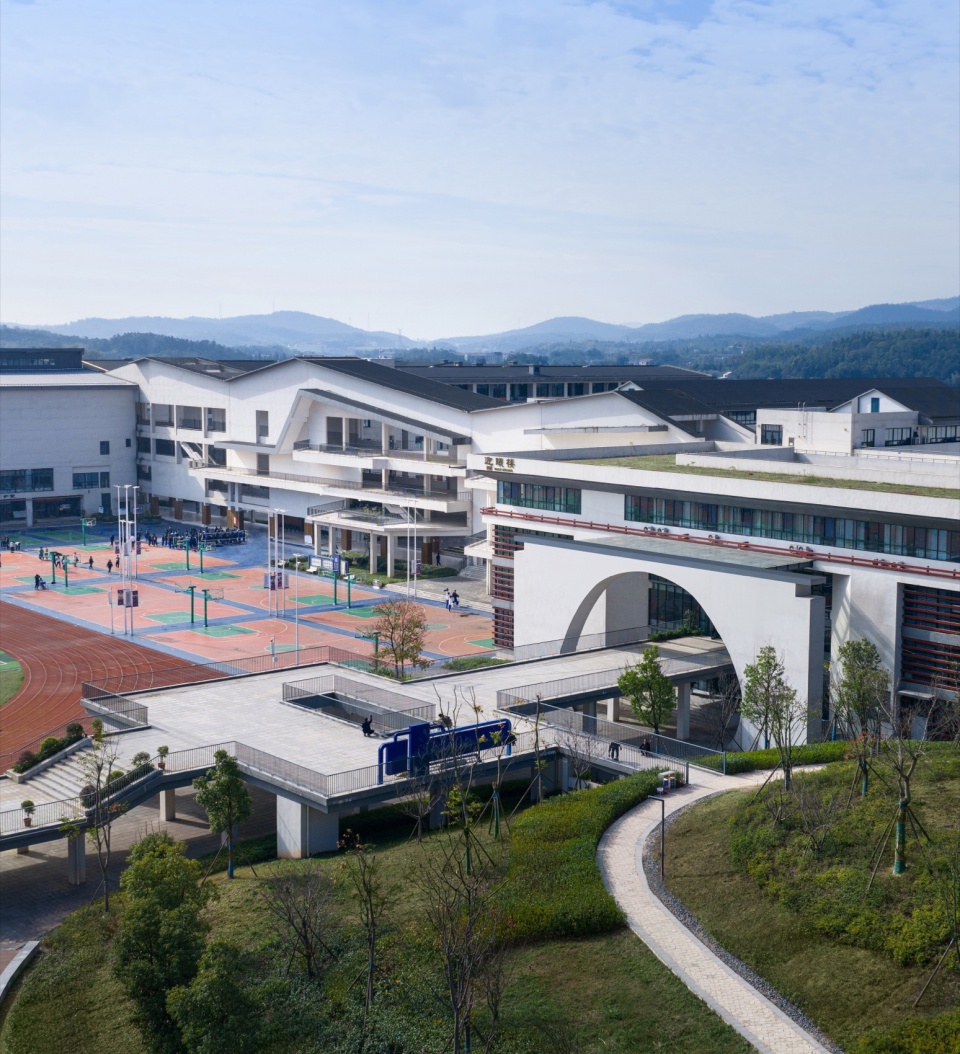 a journey through the mountains changsha nanya meixi lake high school by cmie luo jin studio
