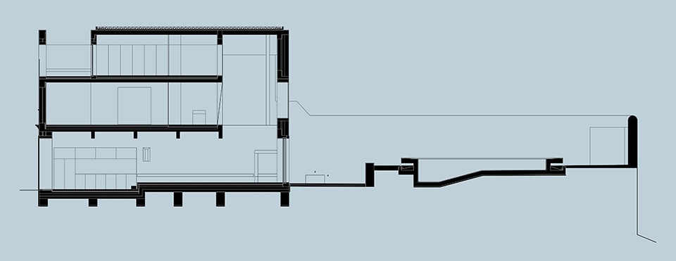 blue house by extrastudio