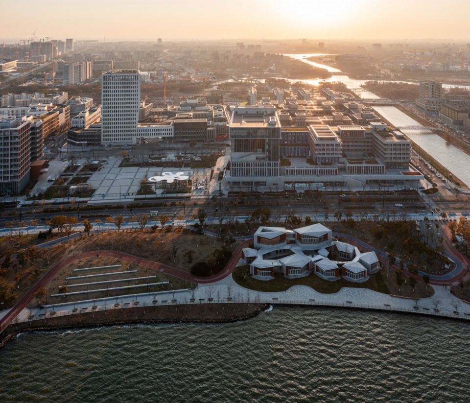 Clustered Rocks Court Floating Leaf Pavilion Pudong Shanghai by Atelier Z