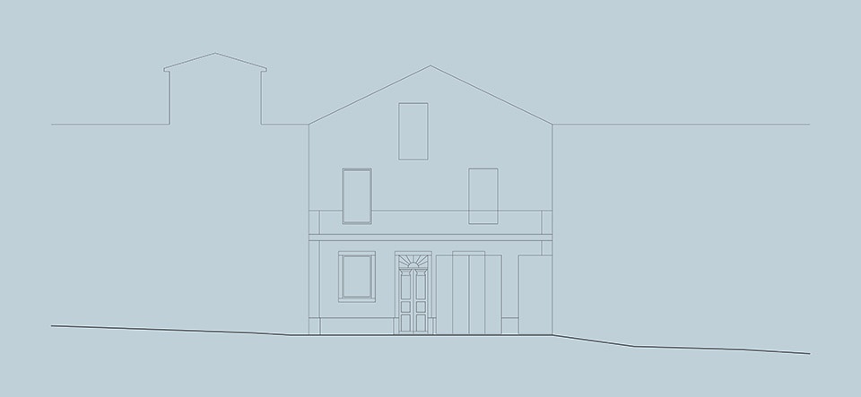 blue house by extrastudio