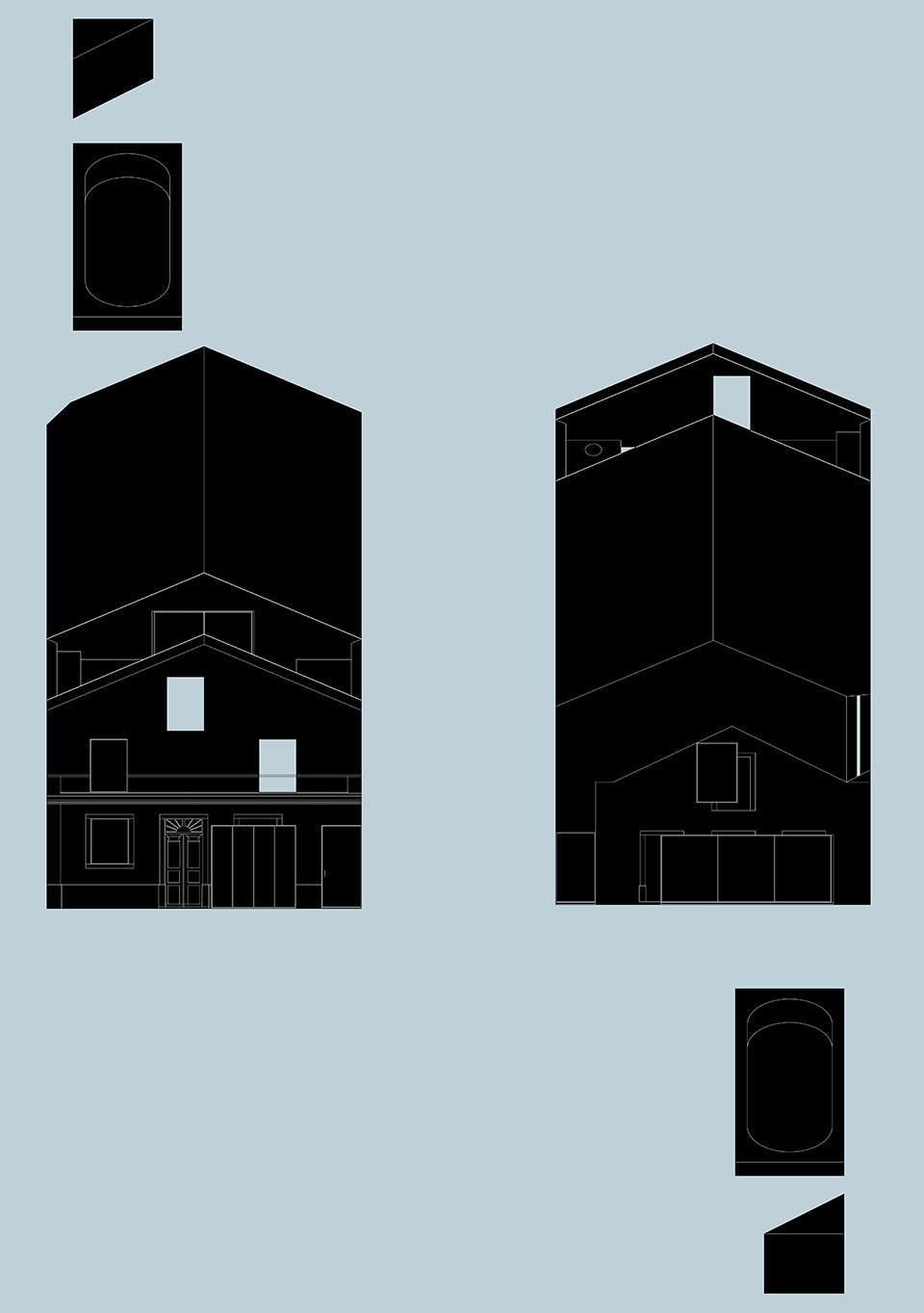 blue house by extrastudio