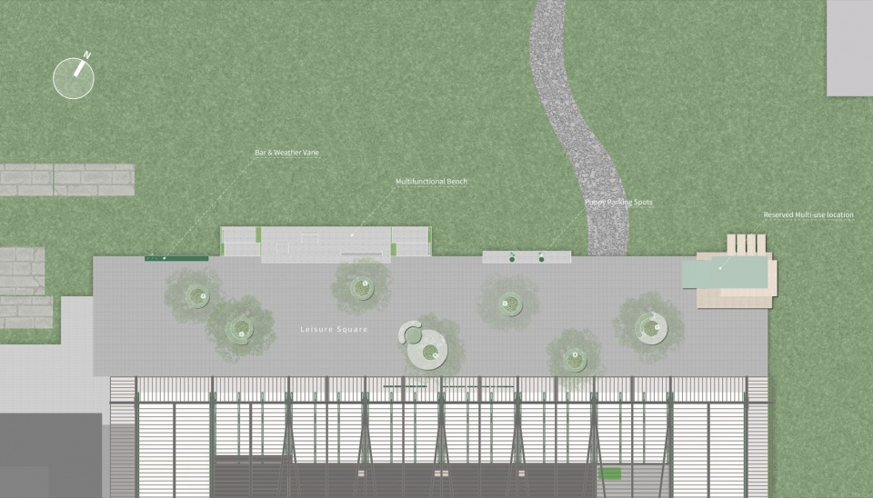 spatial renewal and scene stitching of birland food court by hangzhou parallect design x atelier diving bell