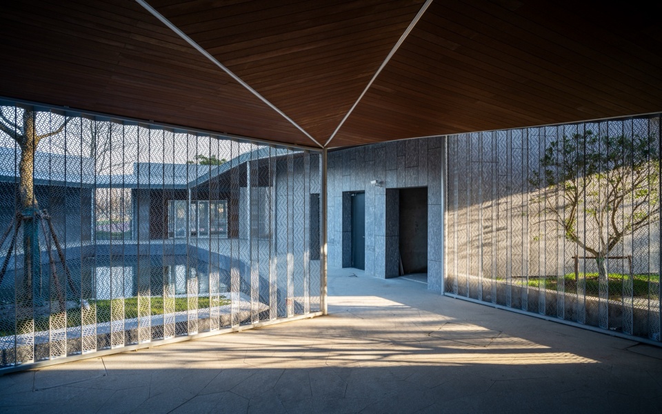 Clustered Rocks Court Floating Leaf Pavilion Pudong Shanghai by Atelier Z