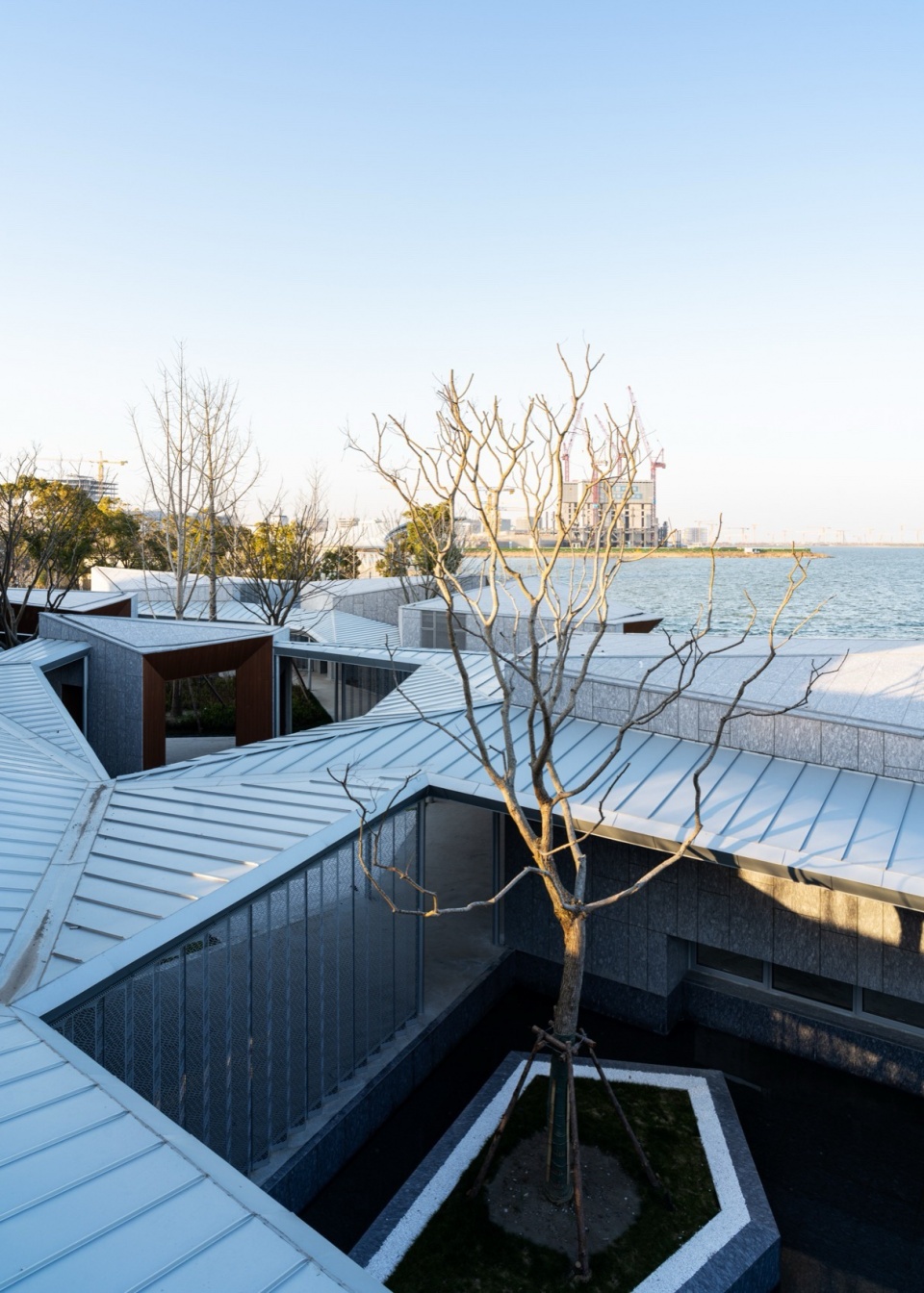 Clustered Rocks Court Floating Leaf Pavilion Pudong Shanghai by Atelier Z