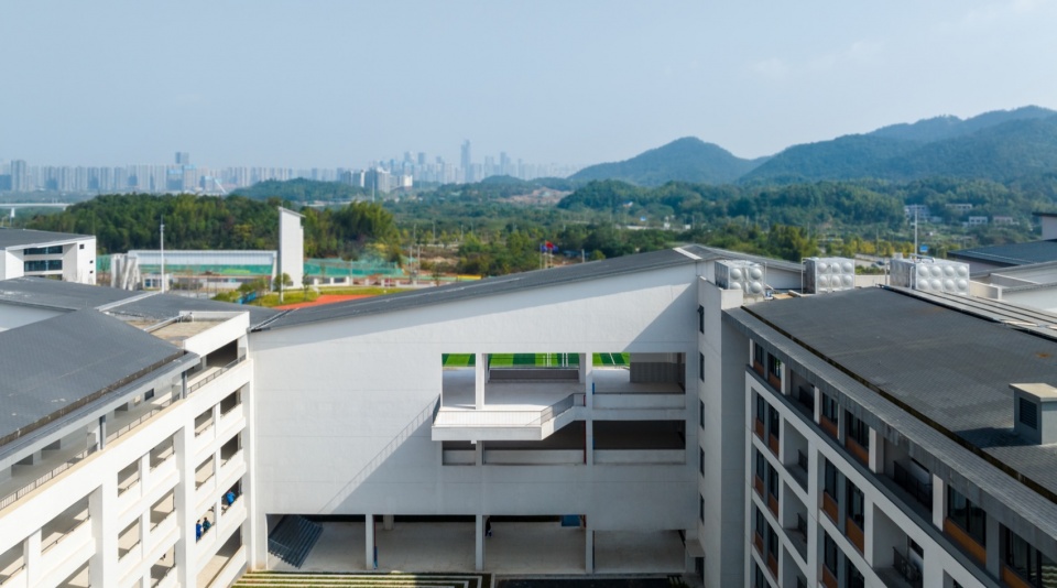 a journey through the mountains changsha nanya meixi lake high school by cmie luo jin studio