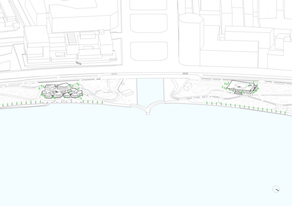 Clustered Rocks Court Floating Leaf Pavilion Pudong Shanghai by Atelier Z