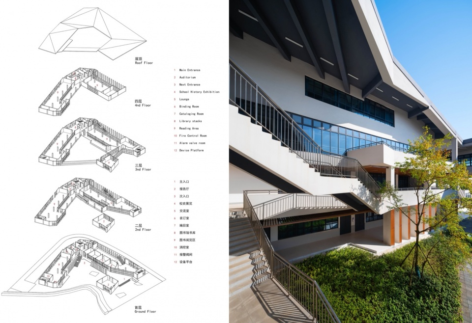 a journey through the mountains changsha nanya meixi lake high school by cmie luo jin studio