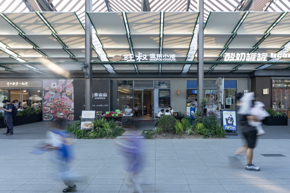 spatial renewal and scene stitching of birland food court by hangzhou parallect design x atelier diving bell