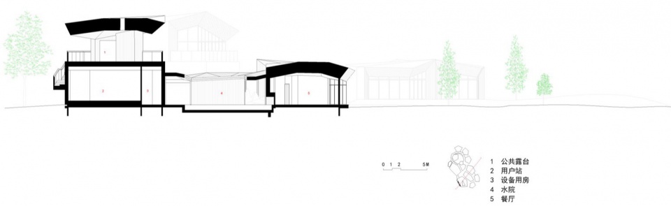 Clustered Rocks Court Floating Leaf Pavilion Pudong Shanghai by Atelier Z